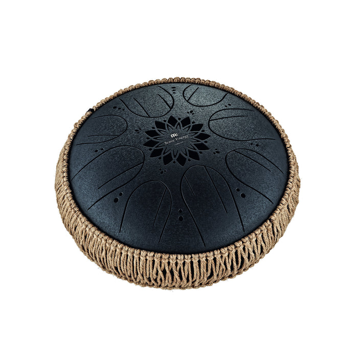 MEINL Sonic Energy Medium Octave Steel Tongue Drum 10" - B Minor/8 Notes/432 Hz - Black