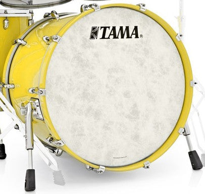 TAMA STAR Walnut Bass Drum 22" x 18" - Sunny Yellow Lacquer/Chrome HW