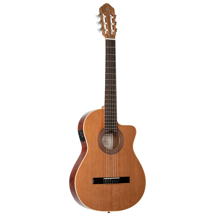 ORTEGA Traditional Series 4/4 Classical Thinline Guitar 6-String - Natural + Gig Bag