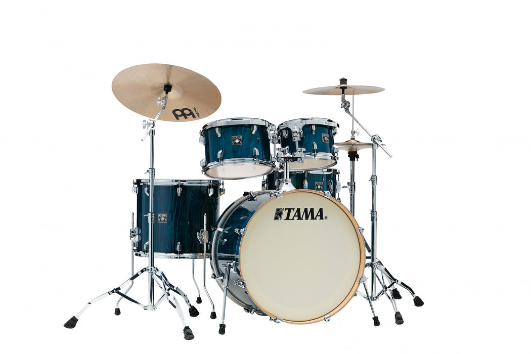 TAMA Superstar Classic Shell Kit 5 pcs - Gloss Sapphire Lacebark Pine/Chrome HW