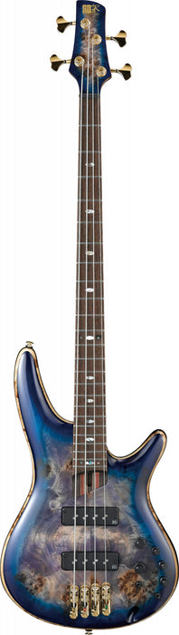 IBANEZ Premium SR Electric Bass 4-String - Cerulean Blue Burst + Gig Bag