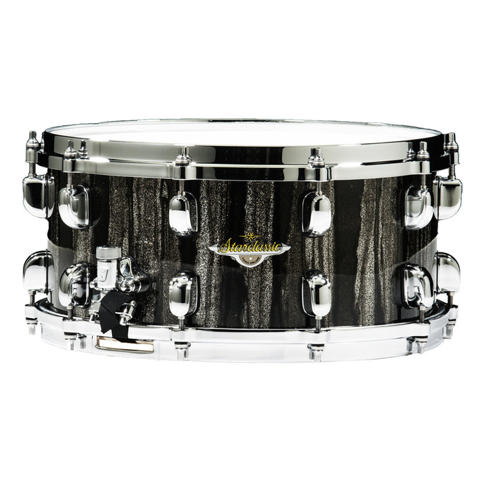 TAMA Starclassic Maple Snare Drum 13" x 6" - Black Clouds & Silver Linings/Chrome HW