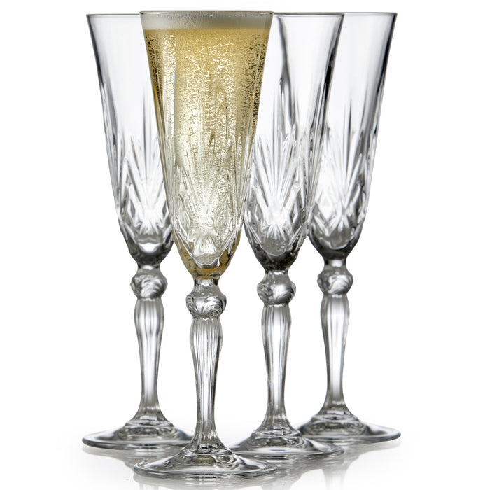 Lyngby Glas Melodia crystal glass champagne glasses 160 ml 4 pieces 916096