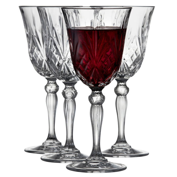 Lyngby Glas Melodia crystal glass red wine glasses 270 ml 4 pieces 916098