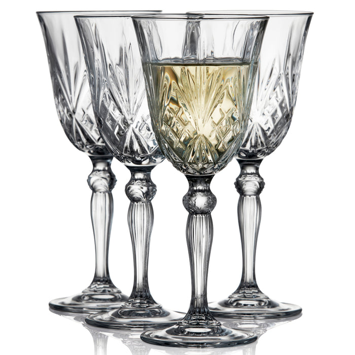 Lyngby Glas Melodia 210 ml white wine glasses in crystal glass 4 pieces 916099