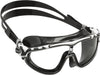 Cressi Adult Wide View Swim Mask | Skylight: made in Italy, Black-White/Black