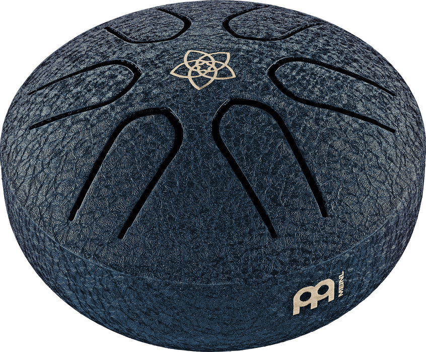 MEINL Sonic Energy Pocket Steel Tongue Drum 3" - A Major/6 Notes/440 Hz - Venus Flower/Navy Blue
