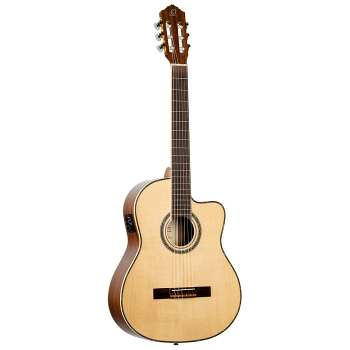 ORTEGA Family Series Pro 4/4 Classical Guitar 6 String - Solid Spruce / Mahogany Natural + Bag