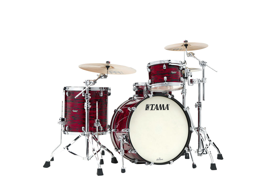 TAMA Starclassic Maple Duracover Wrap Shell Kit 3 pcs - Red Oyster/Chrome HW