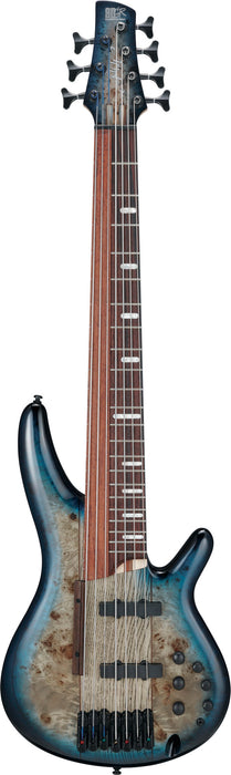 IBANEZ Ashula Bass Workshop SR Electric Bass 7-String - Cosmic Blue Sunburst + Case