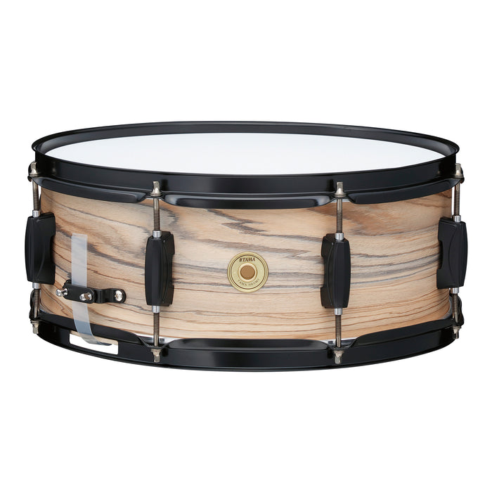 TAMA Woodworks Snare Drum 14" x 5,5" - Natural Zebrawood Wrap