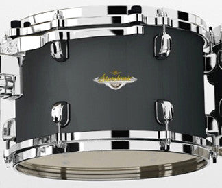 TAMA Starclassic Maple Lacquer Rack Tom 12" x 8" - Falt Black/Chrome HW
