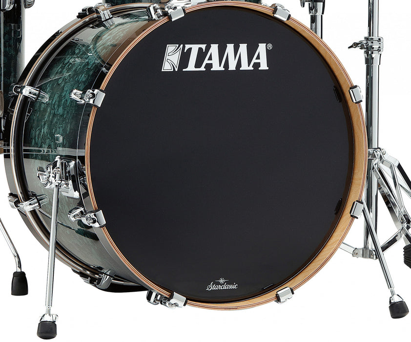 TAMA Starclassic Performer Bass Drum 22" x 16" - Molten Steel Blue Burst/Chrome HW/with Mount