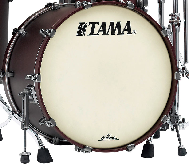 TAMA Starclassic Maple Lacquer Bass Drum 18" x 14" - Flat Burgundy Metallic/Smoked Black Nickel HW/with Mount