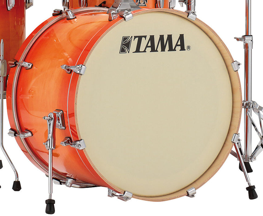 TAMA Superstar Classic Bass Drum 22" x 16" - Tangerine Lacquer Burst/Chrome HW