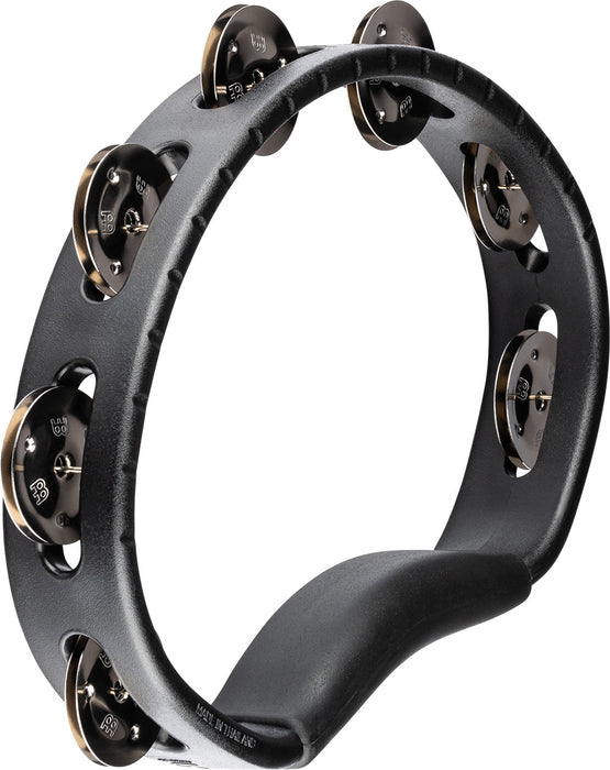 MEINL Percussion Headliner® Series Molded ABS Single-Row Tambourine - Black