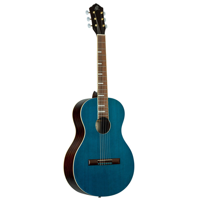 ORTEGA Ranger Series 4/4 Nylon String Guitar 6-String - Ocean Blue + Gig Bag