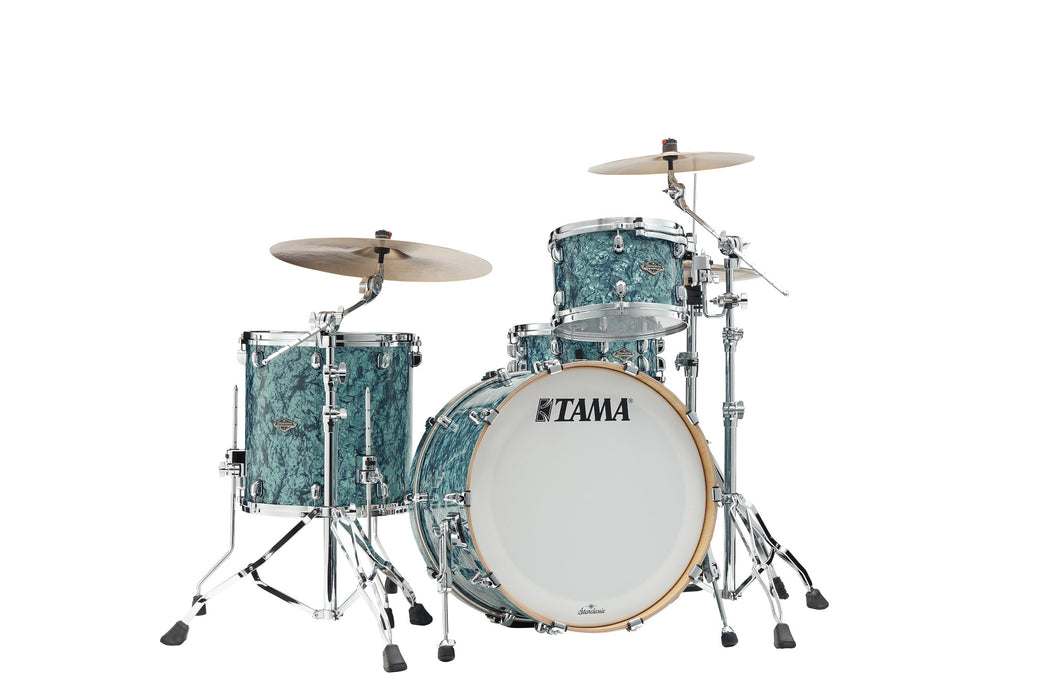 TAMA Starclassic Walnut/Birch Duracover Wrap Shell Kit 3 pcs - Turquoise Pearl/Chrome HW