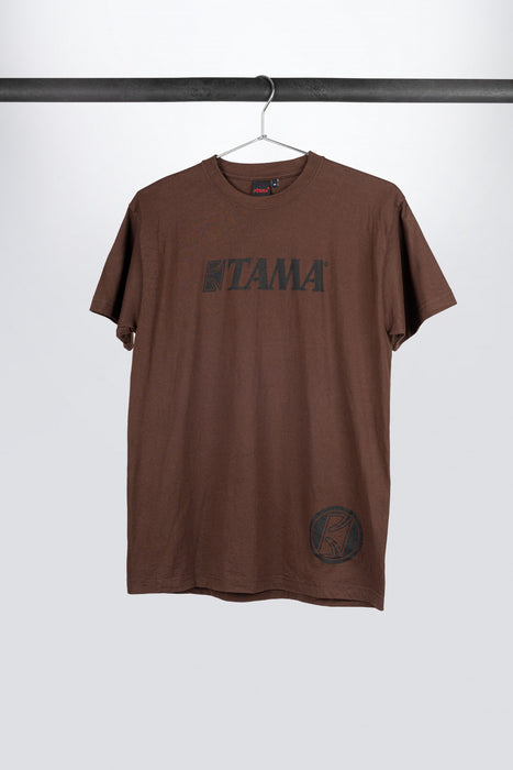 Tama t-shirt in brown with logo on chest