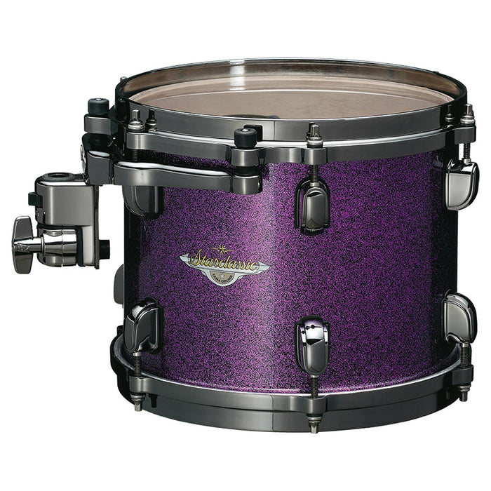 TAMA Starclassic Maple Lacquer Tom Tom, 8'' x 6'' - Deeper Purple/Black Nickel HW
