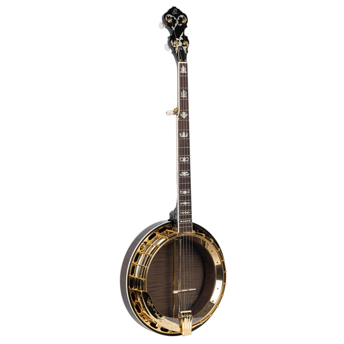ORTEGA Falcon Series Banjo 5 String - Flamed Maple Natural + Bag