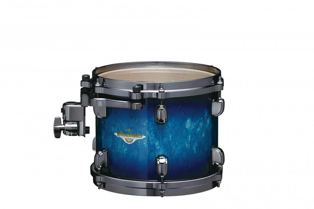 TAMA Starclassic Maple Lacquer Rack Tom 10" x 7" - Molten Electric Blue Burst/Black Nickel HW