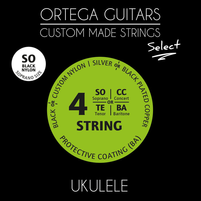 ORTEGA Custom Made Strings Select String Set - Ukulele 4 String