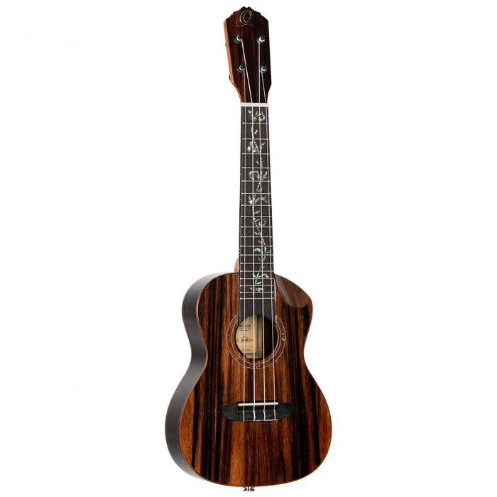 ORTEGA Elite Series Concert Ukulele 4 String - Solid Ebony Natural + Bag