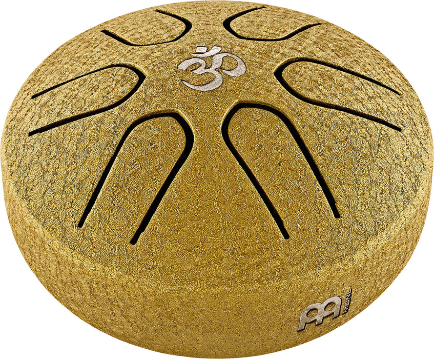 MEINL Sonic Energy Pocket Steel Tongue Drum 3" - A Major/6 Notes/440 Hz - Om/Gold
