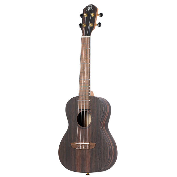 ORTEGA Timber Series Concert Ukulele 4 String Lefty - Ebony Natural + Bag