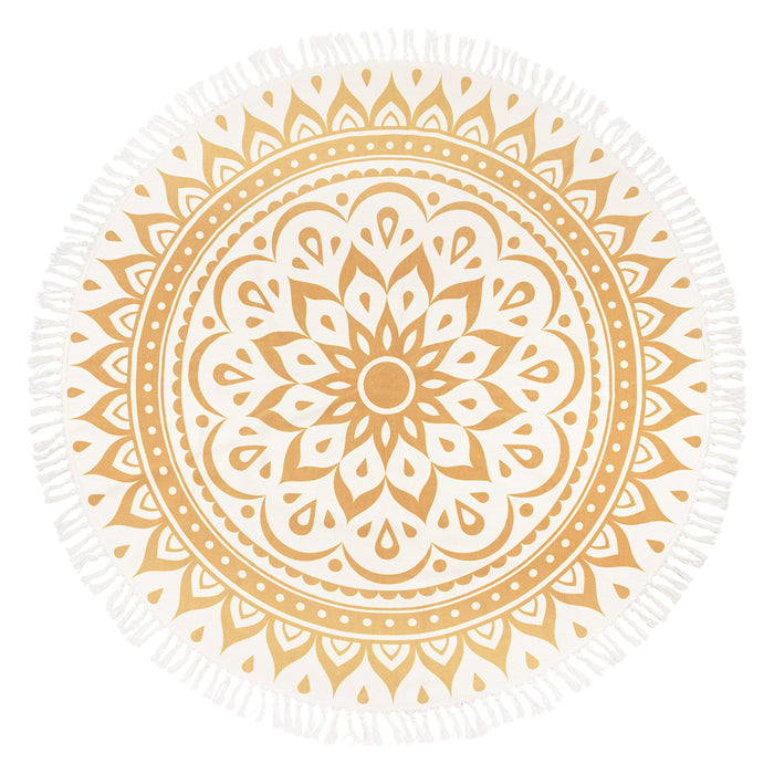 Meinl Sonic Energy Meditation Rug - Vintage Gold / Floral Design