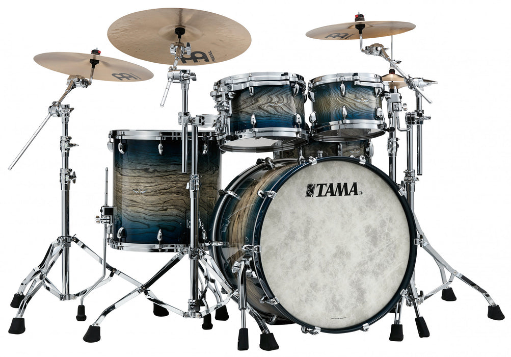 TAMA STAR Walnut Shell Kit 4 pcs - Indigo Japanese Sen Burst/Chrome HW