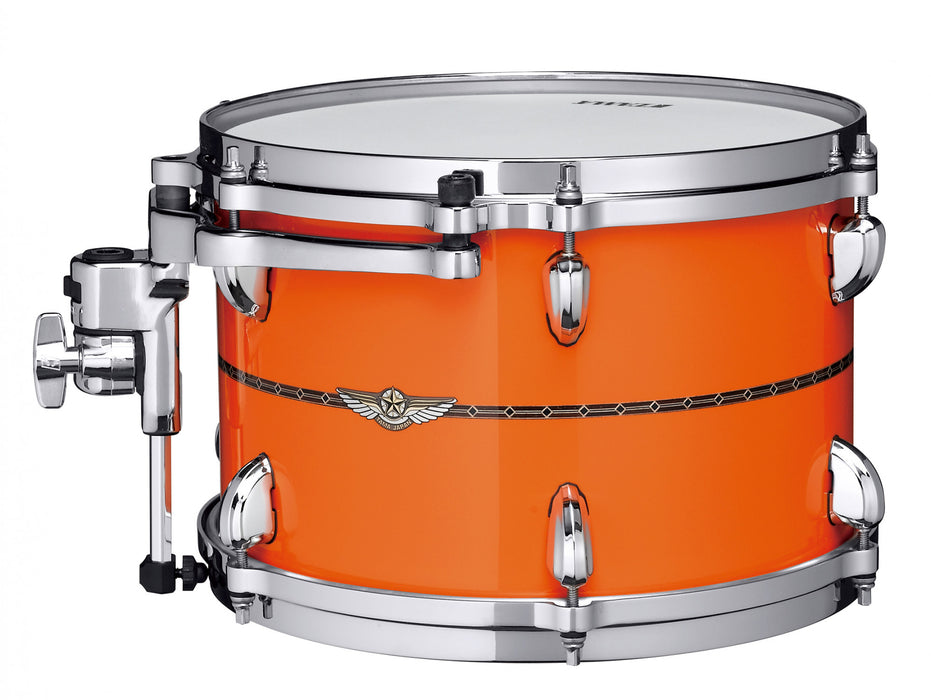 TAMA STAR Maple Rack Tom 12" x 8" - Atomic Orange/Chrome HW/with Inlay (outside)