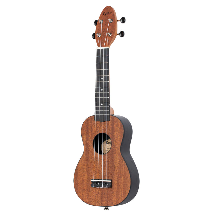 KEIKI K2 Series Soprano Ukulele Lefty Set - Agathis / Mahogany Natural