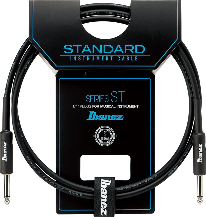 IBANEZ Instrument Cable 1,52m Black 2 Straight Plugs