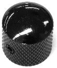 IBANEZ metal dome screw lock control knob - black for selected ibanez bass models