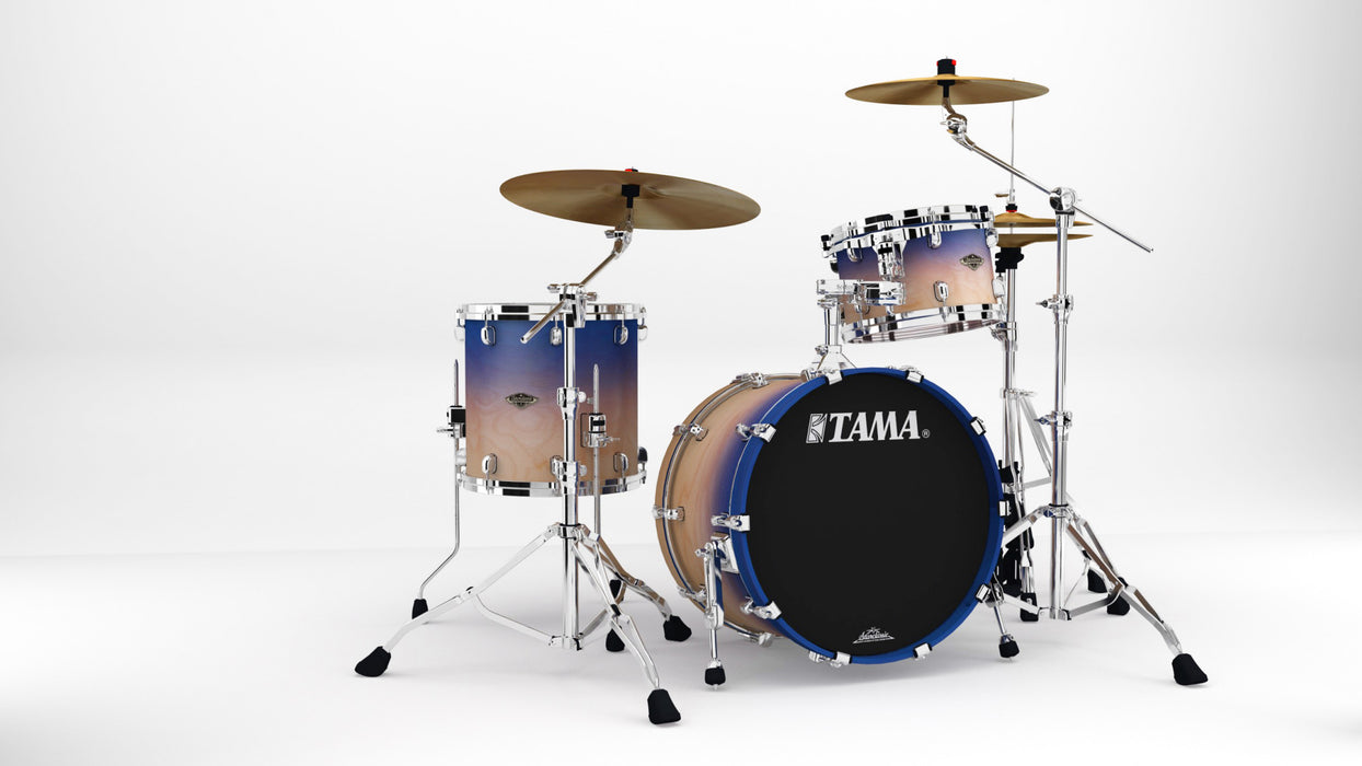 TAMA Starclassic Walnut/Birch Lacquer Shell Kit 3 pcs - Satin Purple Atmosphere Fade/Chrome HW
