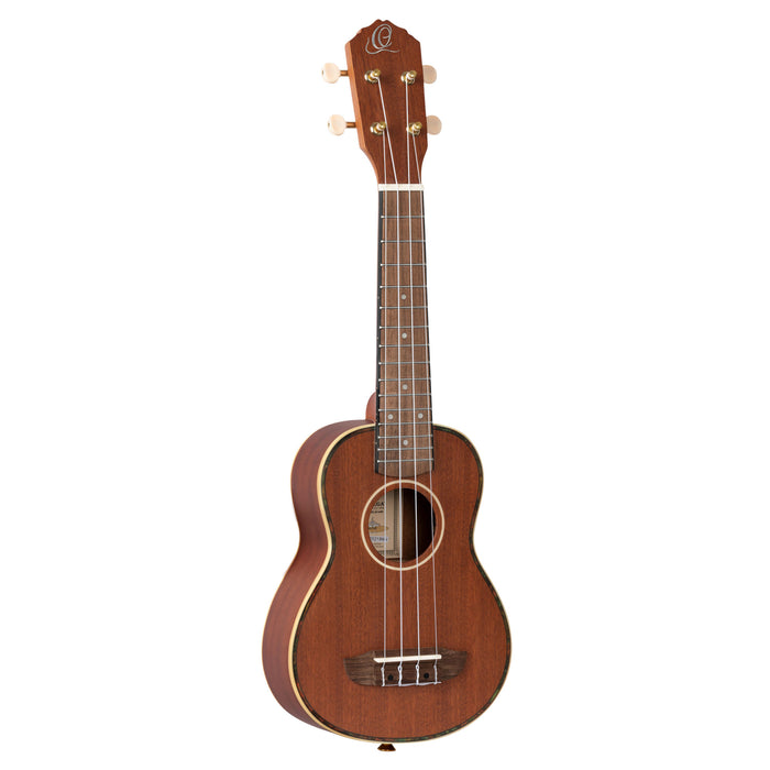 ORTEGA Timber Series Soprano Ukulele 4 String - Mahogany Natural + Bag