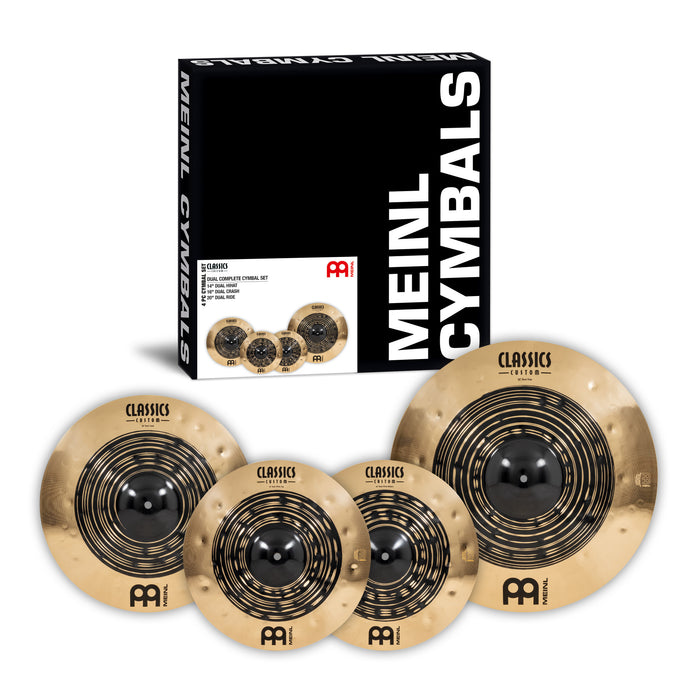 MEINL Cymbals Classics Custom Dual Complete Cymbal Set - 14" / 16" / 20"