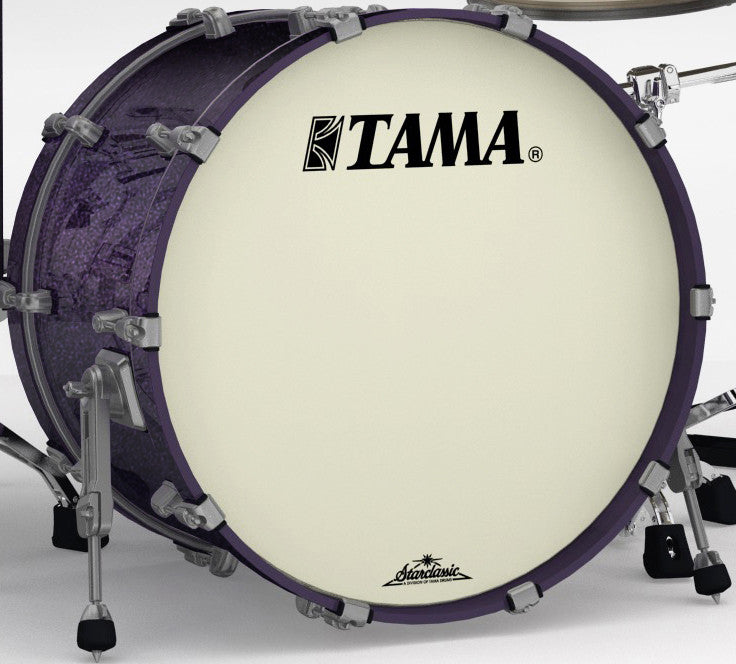 TAMA Starclassic Maple Lacquer Bass Drum 22" x 18" - Deeper Purple/Smoked Black Nickel HW/without Mount