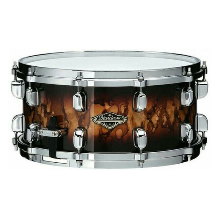 TAMA Starclassic Maple Snare Drum 14" x 8" - Molten Satin Brown Burst/Chrome HW
