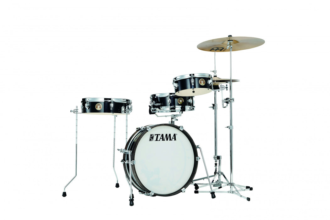 TAMA Club-Jam Pancake Shell Kit 4 pcs - Hairline Black/Chrome HW