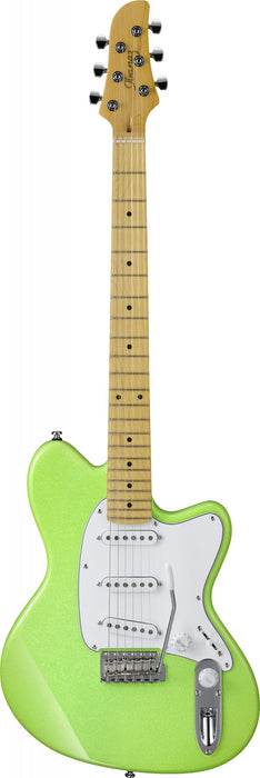 IBANEZ Yvette Young Signature E-Guitar 6 String - Slime Green Sparkle + Special Sticker