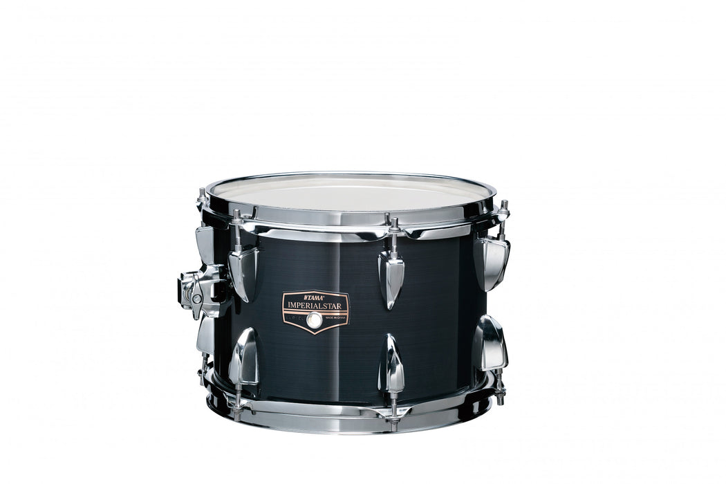 TAMA Imperialstar Rack Tom 12" x 8" - Hairline Black/Chrome HW