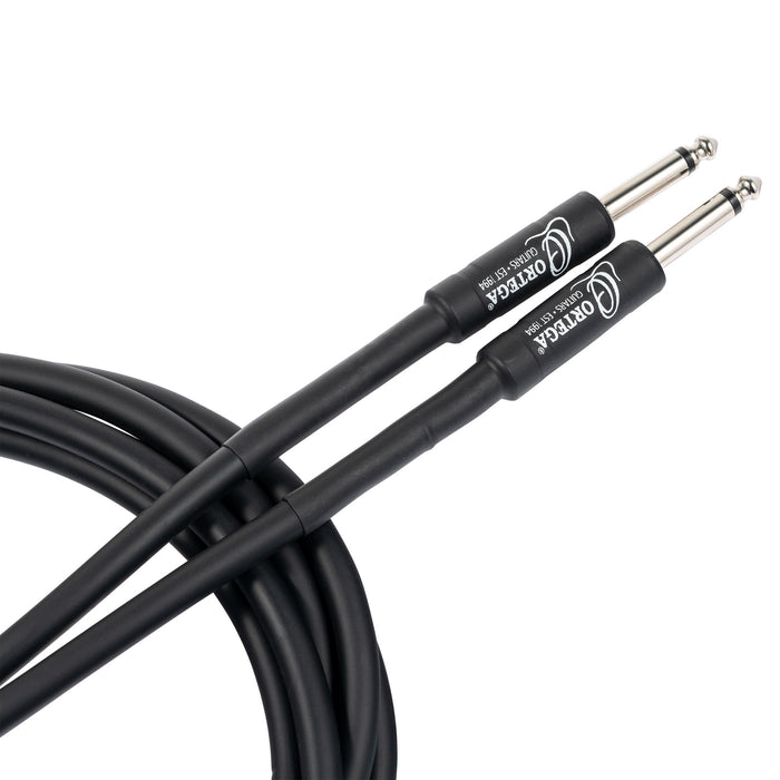 ORTEGA Economy Series Instrument Cable straight/straight jacks, 8 mm - 15 ft (4.5 m)