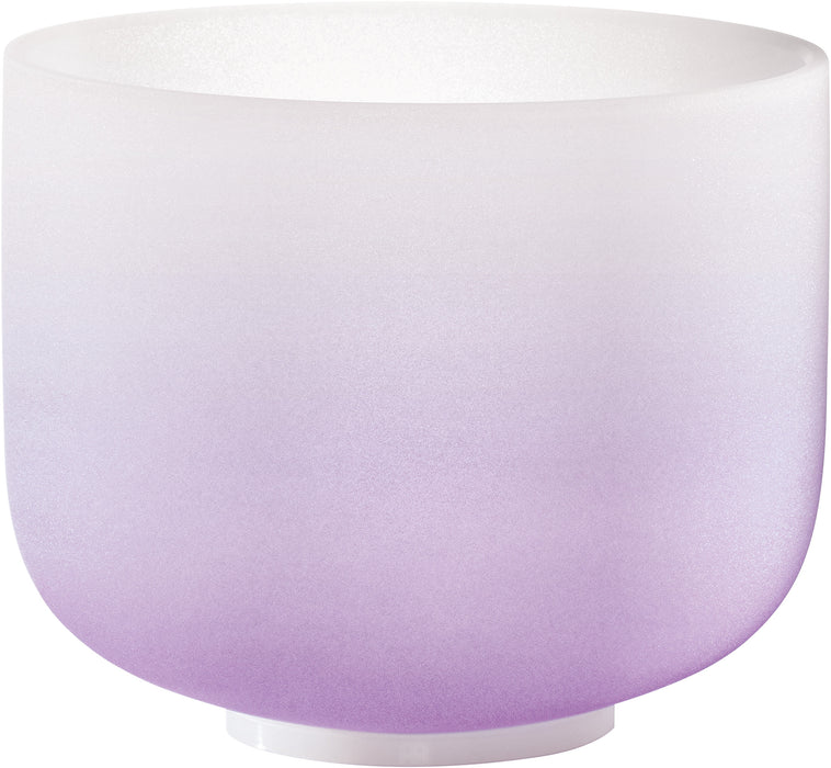 MEINL Sonic Energy Color-Frosted Crystal Singing Bowl 8" - B4/Crown Chakra/440 Hz - Purple