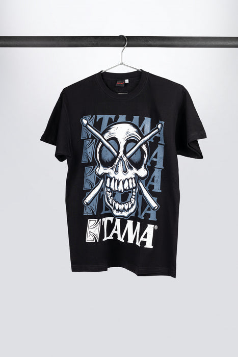 Tama t-shirt in black with Jolly Roger frontprint