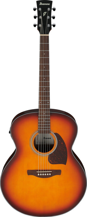 IBANEZ PJ Acoustic Guitar 6-String - OP Vintage Amber Sunburst Top, Open Pore Natural Back & Sides