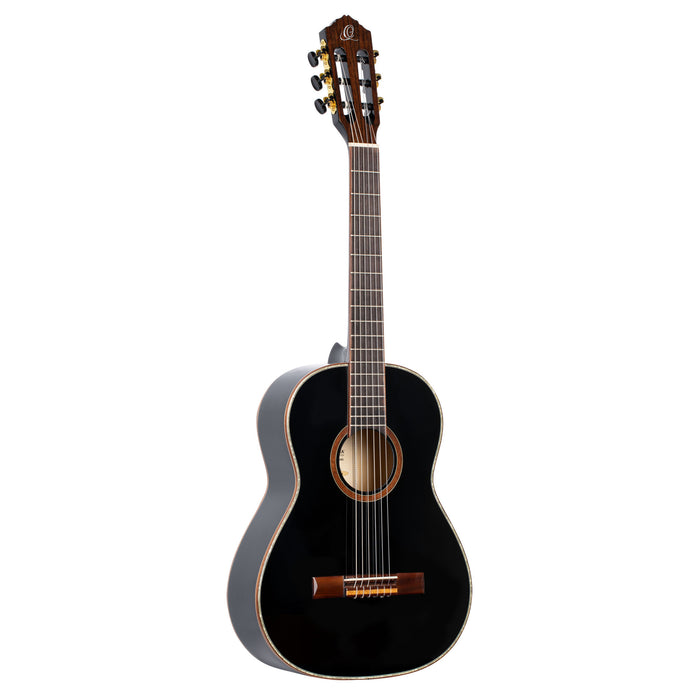 ORTEGA Family Series 3/4 Classical Guitar 6 String - Spruce / Mahogany Black + Gig Bag