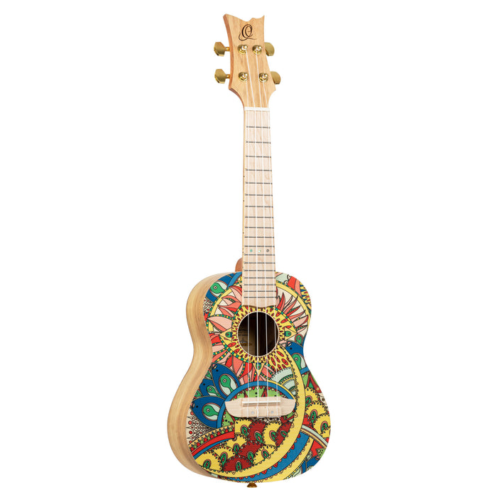 ORTEGA Art Series Concert Ukulele 4 String - Spruce / Catalpa Mystic India